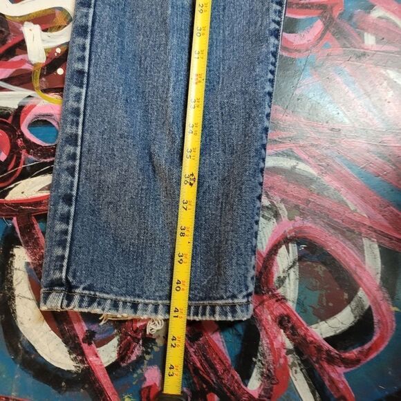 Vintage 90s Calvin Klein blue jeans size 34 - made in USA w button fly - Picture 9 of 12